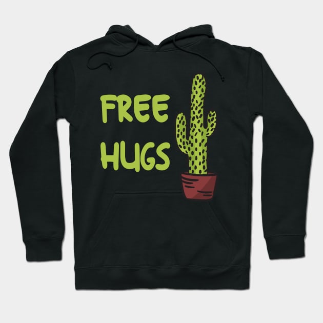 Cactus Free Hugs Hoodie by MimicGaming